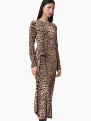 AllSaints Yellow Rivi Dress - Image 1 of 7