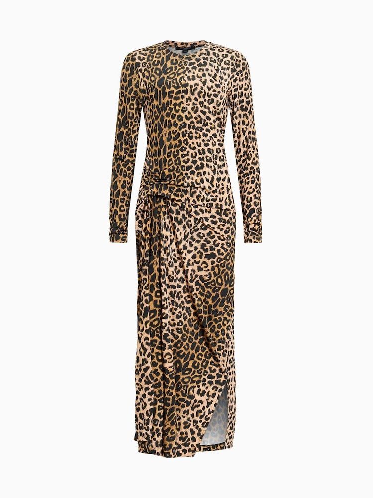 AllSaints Yellow Rivi Dress - Image 7 of 7