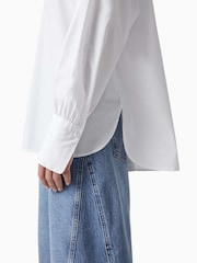 AllSaints White Ana 100% Organic Cotton Shirt - Image 4 of 8