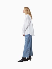 AllSaints White Ana 100% Organic Cotton Shirt - Image 6 of 8