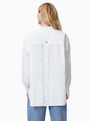 AllSaints White Ana 100% Organic Cotton Shirt - Image 7 of 8