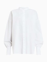 AllSaints White Ana 100% Organic Cotton Shirt - Image 8 of 8