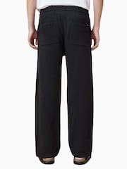 AllSaints Black Carson 100% Organic Cotton Trousers - Image 4 of 6