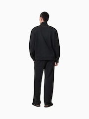AllSaints Black Carson 100% Organic Cotton Trousers - Image 5 of 6