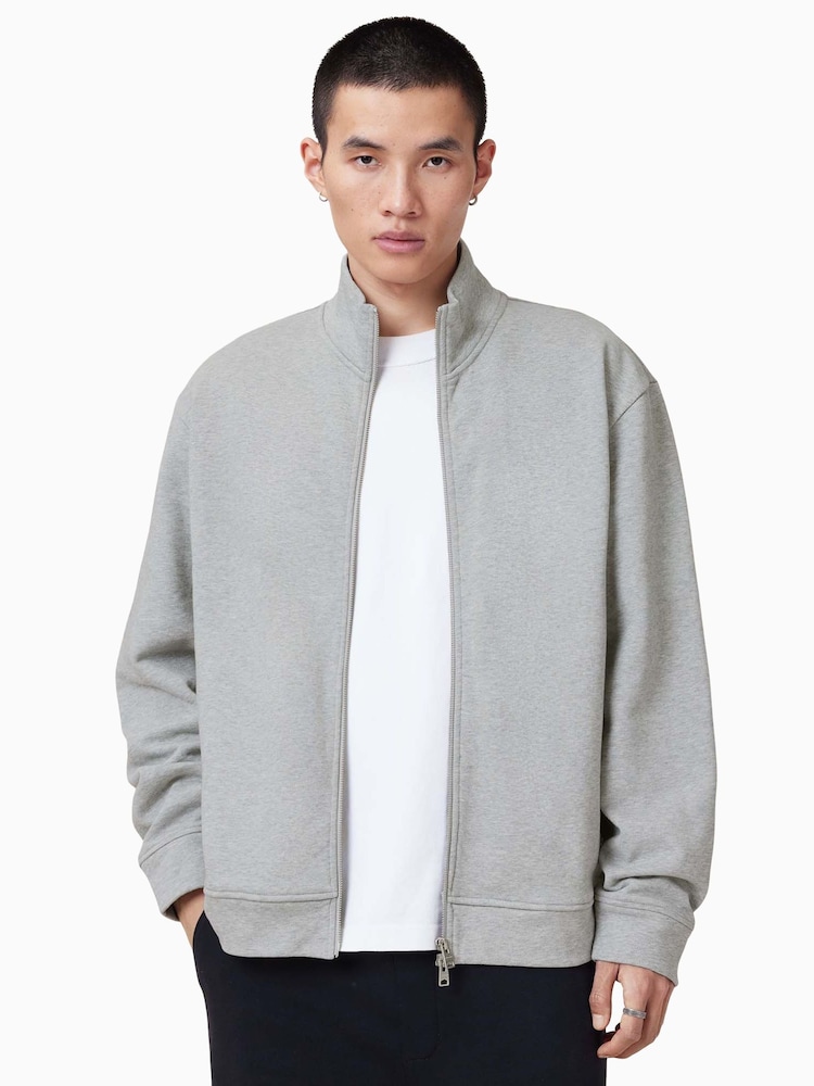 Grau - AllSaints Carson Track Jacket - Bild 1 von 6
