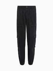 AllSaints Black Freda Denim 100% Organic Cotton Trousers - Image 10 of 10
