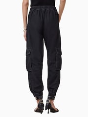 AllSaints Black Freda Denim 100% Organic Cotton Trousers - Image 8 of 10