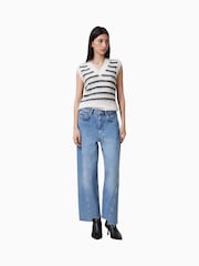 AllSaints Blue Fox 100% Cotton Jeans - Image 4 of 9