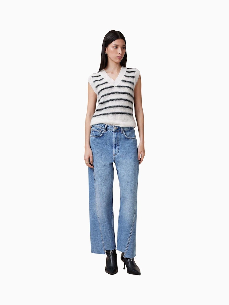 AllSaints Blue Fox 100% Cotton Jeans - Image 4 of 9