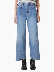 AllSaints Blue Fox 100% Cotton Jeans - Image 5 of 9