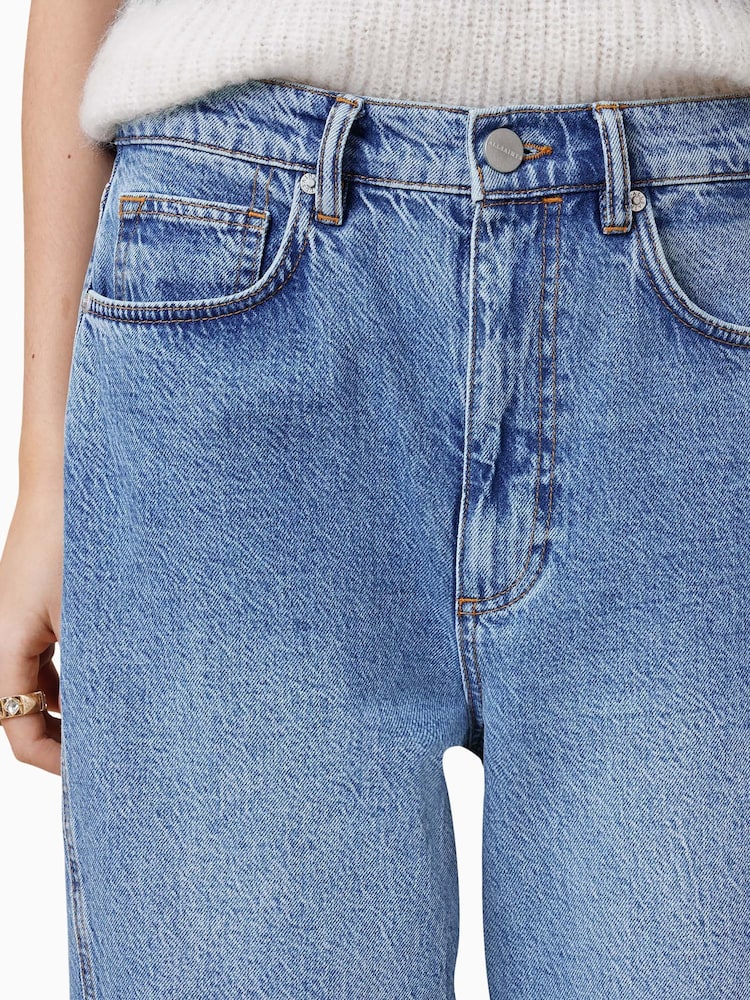 AllSaints Blue Fox 100% Cotton Jeans - Image 7 of 9
