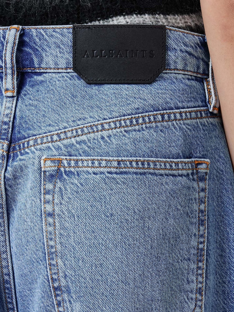 AllSaints Blue Fox 100% Cotton Jeans - Image 8 of 9