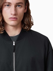 AllSaints Black Rev Bassett Bomber Jacket - Image 2 of 8