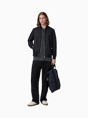 AllSaints Black Rev Bassett Bomber Jacket - Image 3 of 8