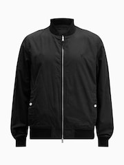 AllSaints Black Rev Bassett Bomber Jacket - Image 8 of 8