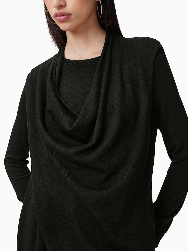 AllSaints Black Drina Dress - Image 2 of 9