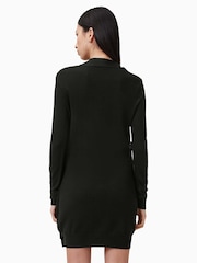 AllSaints Black Drina Dress - Image 8 of 9
