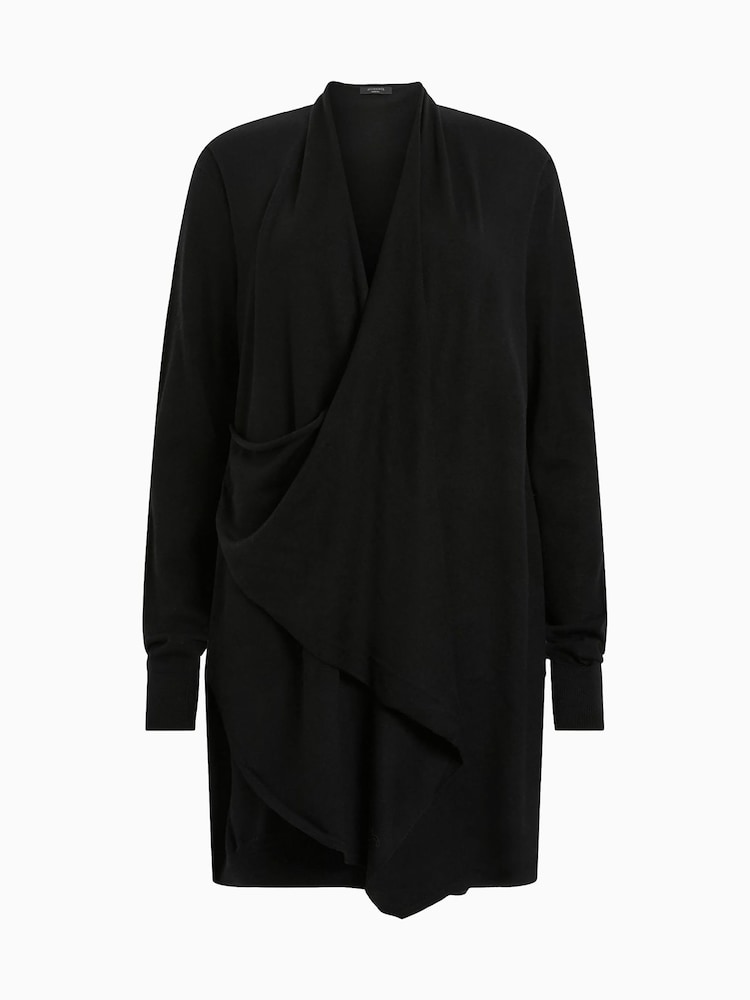 AllSaints Black Drina Dress - Image 9 of 9