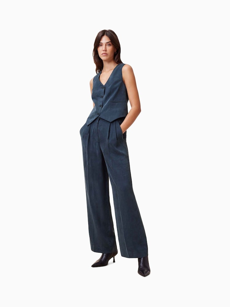 Blauw - AllSaints Averie Ten Waistcoat - Image 6 of 7