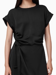 AllSaints Black Riko Mini Dress - Image 3 of 9