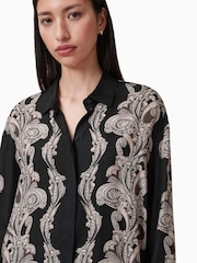 AllSaints Black Bernie Shirt - Image 4 of 7