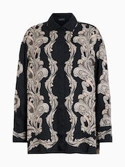 AllSaints Black Bernie Shirt - Image 7 of 7