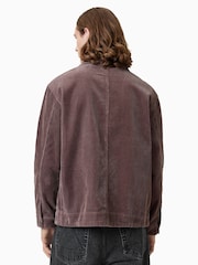 AllSaints Brown Castleford 100% Organic Cotton Shirt - Image 2 of 6