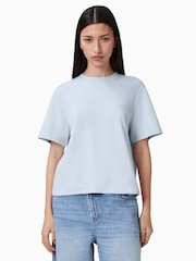 AllSaints Blue Lisa 100% Organic Cotton T-Shirt - Image 3 of 7