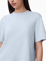 AllSaints Blue Lisa 100% Organic Cotton T-Shirt - Image 5 of 7