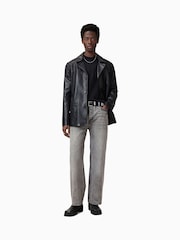 AllSaints Grey Lenny 100% Organic Cotton Jeans - Image 2 of 9