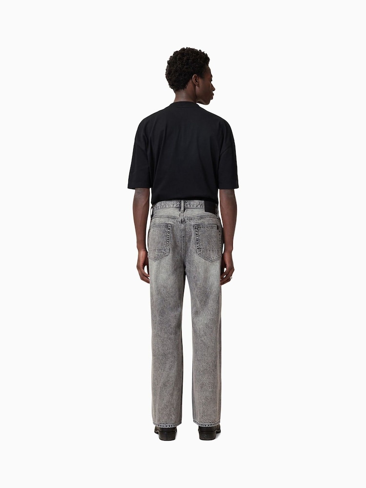 AllSaints Grey Lenny 100% Organic Cotton Jeans - Image 3 of 9