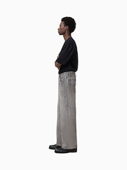 AllSaints Grey Lenny 100% Organic Cotton Jeans - Image 4 of 9