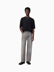 AllSaints Grey Lenny 100% Organic Cotton Jeans - Image 5 of 9