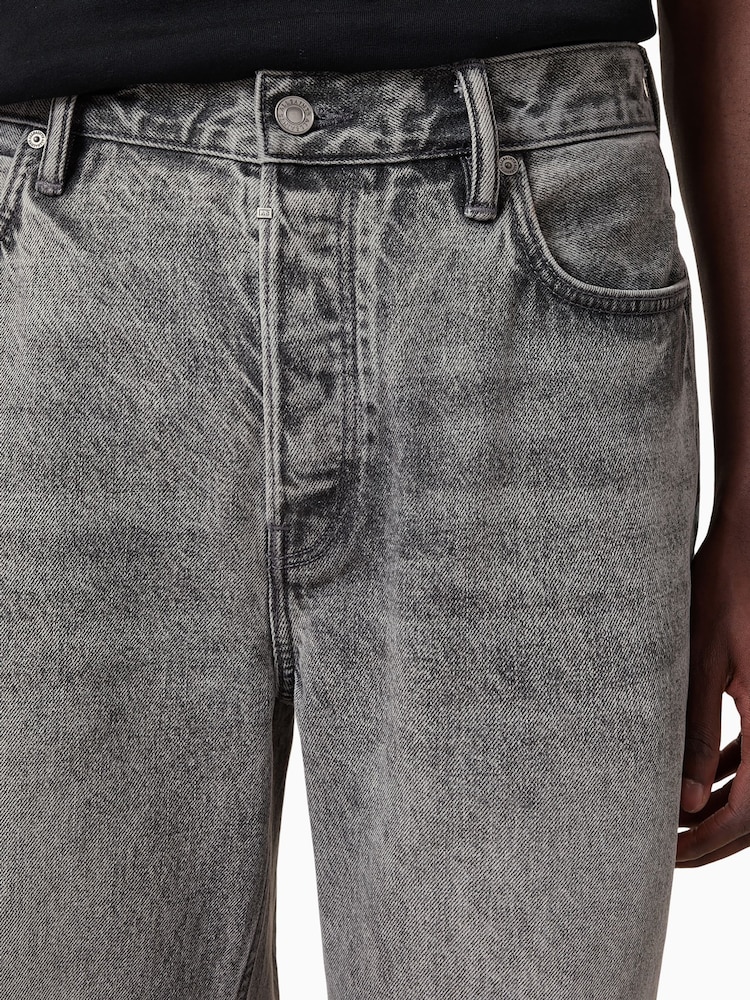 AllSaints Grey Lenny 100% Organic Cotton Jeans - Image 7 of 9