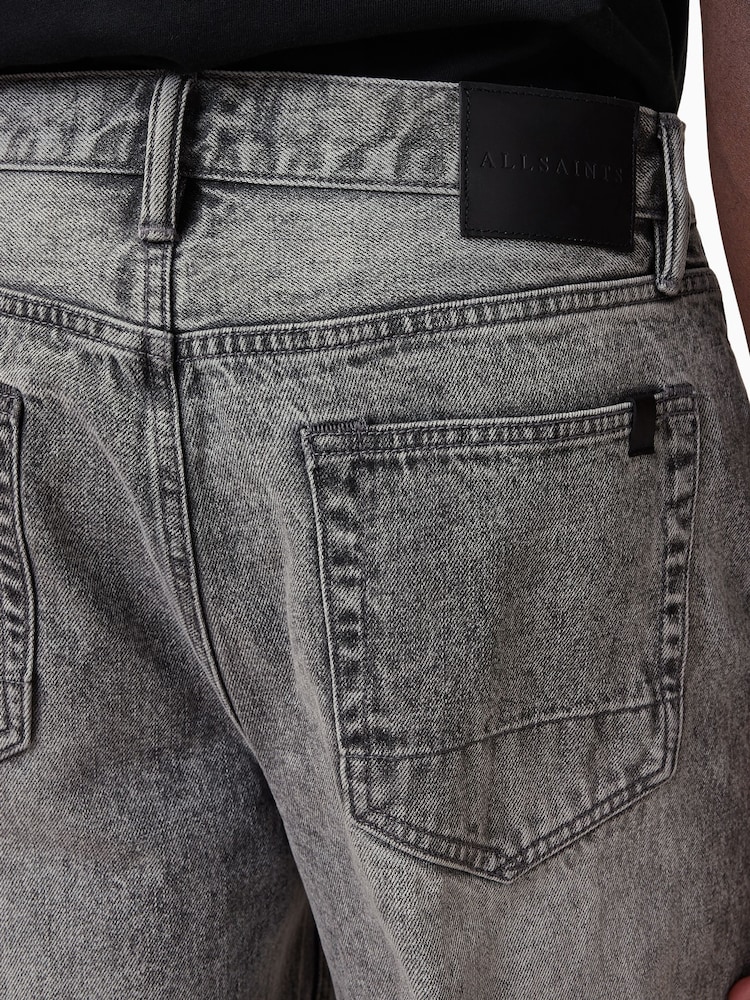 AllSaints Grey Lenny 100% Organic Cotton Jeans - Image 8 of 9