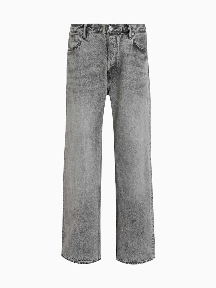 AllSaints Grey Lenny 100% Organic Cotton Jeans - Image 9 of 9