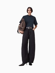 AllSaints Blue Lottie 100% Organic Cotton T-Shirt - Image 1 of 7