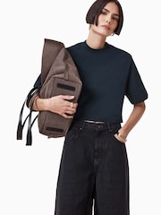 AllSaints Blue Lottie 100% Organic Cotton T-Shirt - Image 4 of 7
