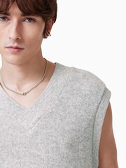 AllSaints Grey Lukas Tank - Image 2 of 7