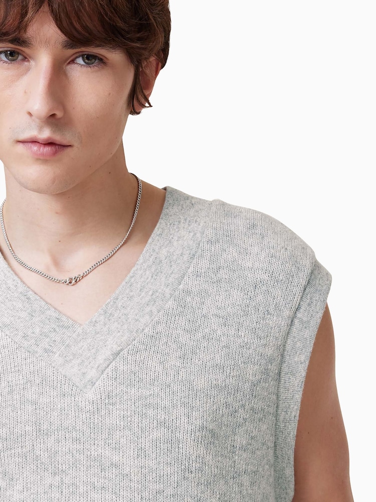 AllSaints Grey Lukas Tank - Image 2 of 7