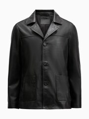 AllSaints Black Lucas Coat - Image 8 of 8