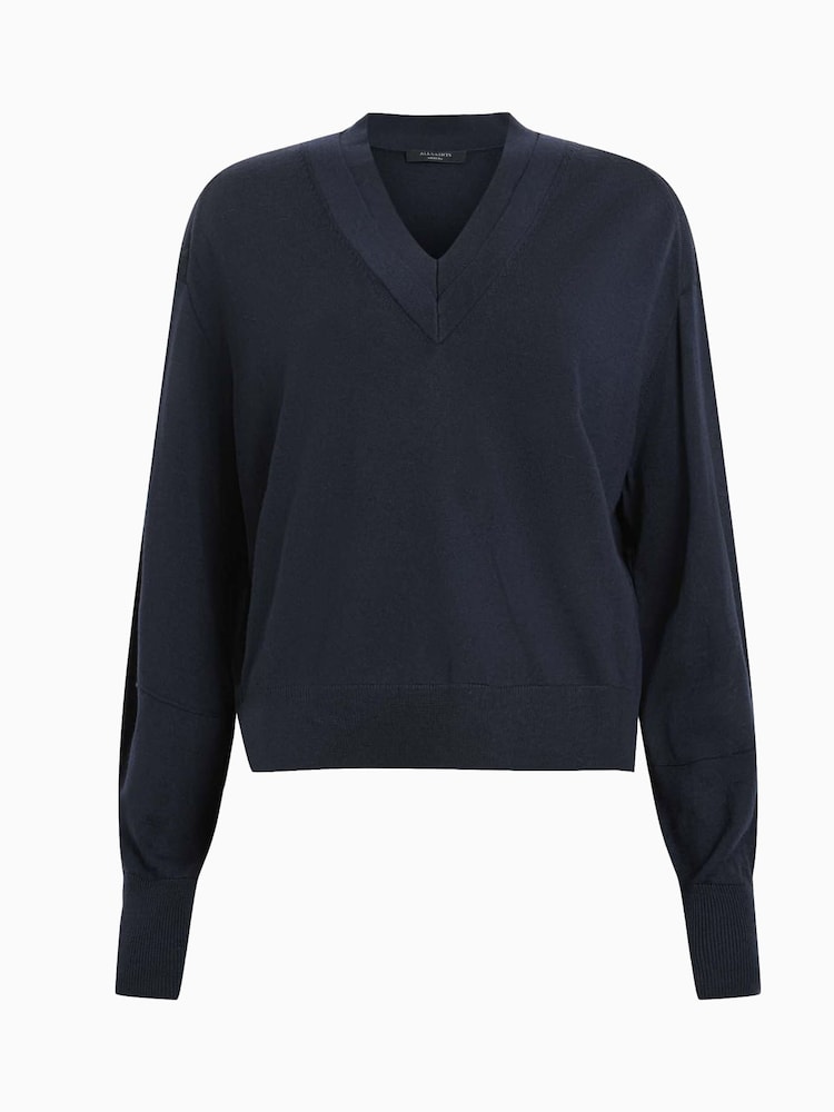 Синий - Джемпер Allsaints Julieana - Изображение 7 из 7