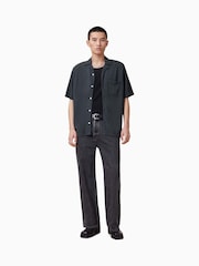 AllSaints Blue Cudi Short Sleeve Shirt - Image 3 of 6