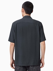 AllSaints Blue Cudi Short Sleeve Shirt - Image 5 of 6