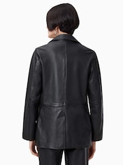 AllSaints Black Corinna Stud Blazer - Image 7 of 8