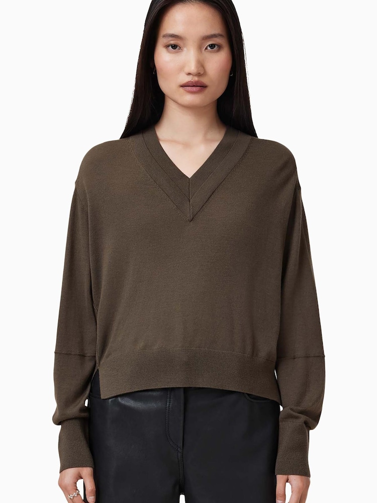 AllSaints Brown Julieana Jumper - Image 14 of 14