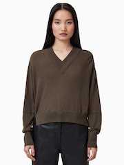 AllSaints Brown Julieana Jumper - Image 4 of 14