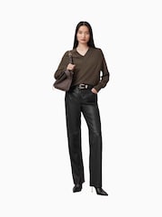 AllSaints Brown Julieana Jumper - Image 8 of 14