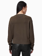 AllSaints Brown Julieana Jumper - Image 9 of 14