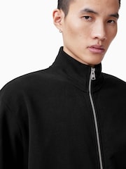 AllSaints Black Carson Track Jacket - Image 2 of 8